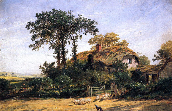  Jasper Francis Cropsey The Cottage of the Dairyman's Daughter - Canvas Art Print