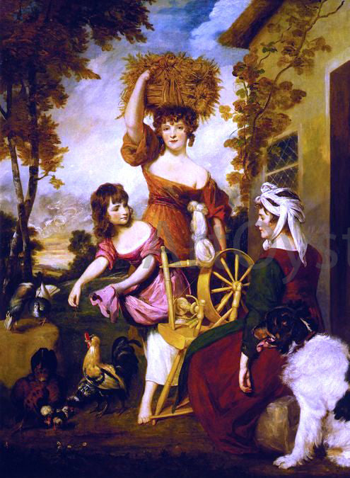 Sir Joshua Reynolds The Cottagers - Canvas Art Print