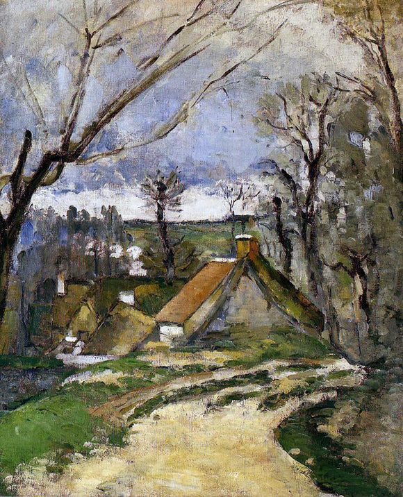  Paul Cezanne The Cottages of Auvers - Canvas Art Print