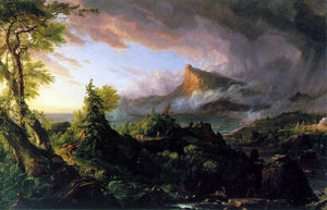  Thomas Cole The Course of the Empire: The Savage State - Canvas Art Print