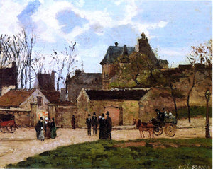  Camille Pissarro The Court House, Pontoise - Canvas Art Print