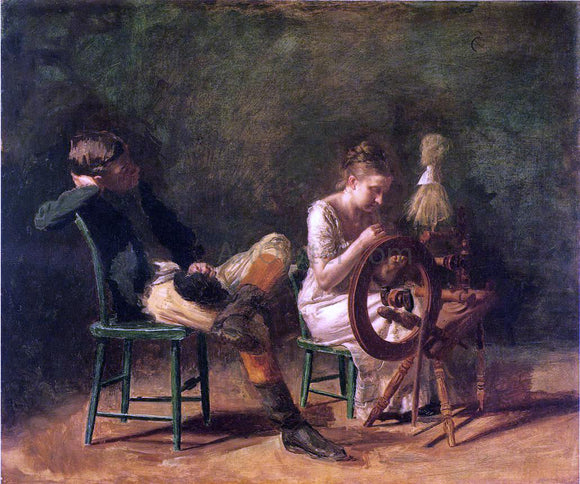  Thomas Eakins The Courtship - Canvas Art Print