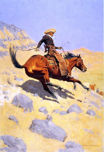  Frederic Remington The Cowboy - Canvas Art Print