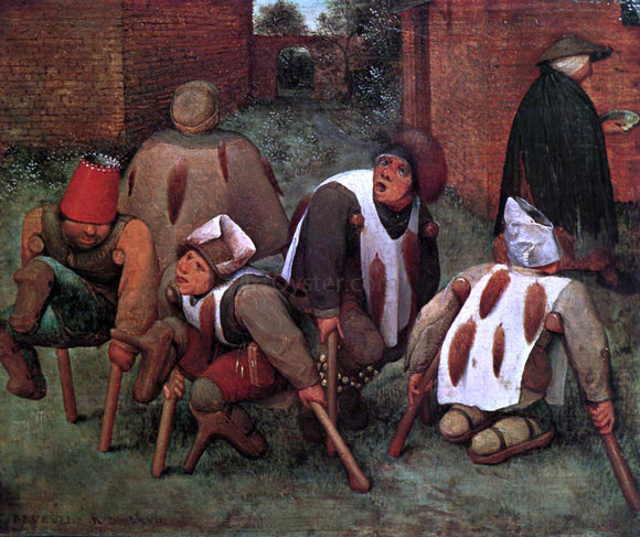  The Elder Pieter Bruegel The Cripples - Canvas Art Print