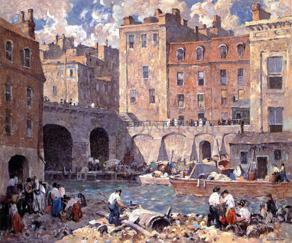  Robert Spencer The Crowding City - Canvas Art Print