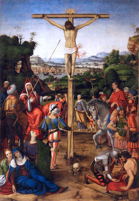 Andrea Solario The Crucifixion - Canvas Art Print