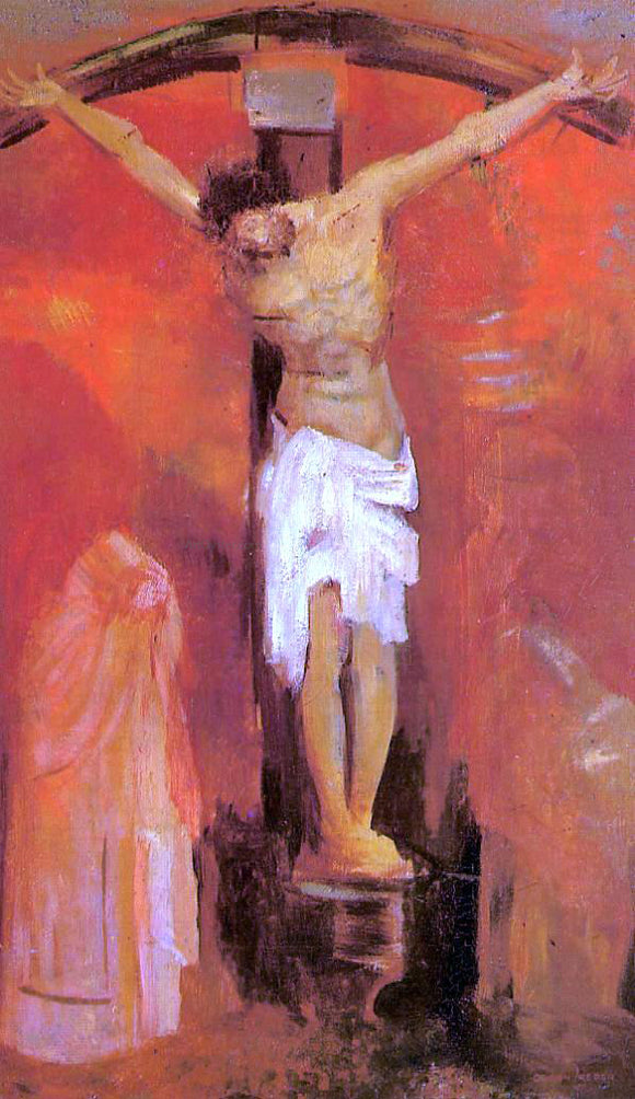  Odilon Redon The Crucifixion - Canvas Art Print
