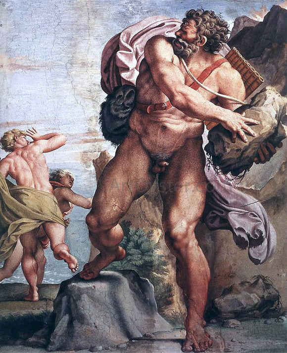 Annibale Carracci The Cyclops Polyphemus - Canvas Art Print