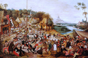  The Younger Pieter Bruegel The Dance around the May Pole - Canvas Art Print