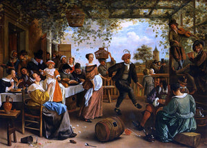  Jan Steen The Dancing Couple - Canvas Art Print