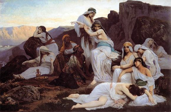  Edouard Bernard Debat-Ponsan The Daughter of Jephthah - Canvas Art Print