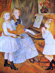  Pierre Auguste Renoir The Daughters of Catulle Mendes - Canvas Art Print