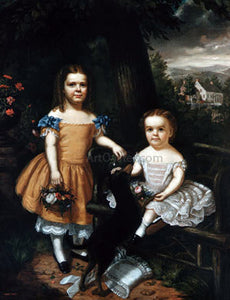  Theodore E Pine The Daughters of Daniel T. MacFarlan - Canvas Art Print