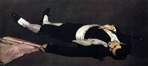  Edouard Manet The Dead Toreador (also known as The Dead Man) - Canvas Art Print