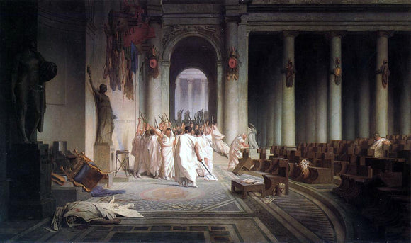  Jean-Leon Gerome The Death of Caesar - Canvas Art Print