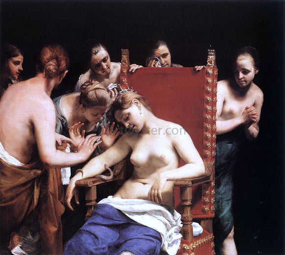  Guido Cagnacci The Death of Cleopatra - Canvas Art Print