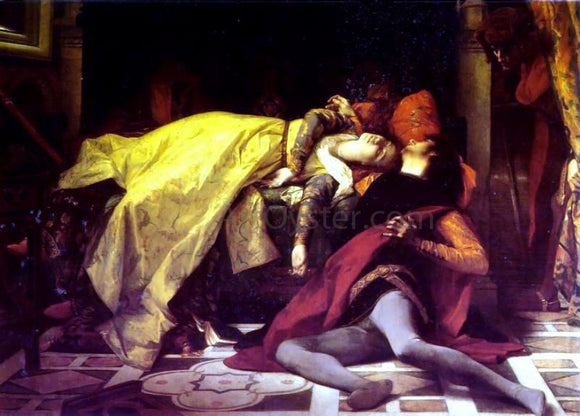 Alexandre Cabanel The Death of Francesca da Rimini and Paolo Malatesta - Canvas Art Print