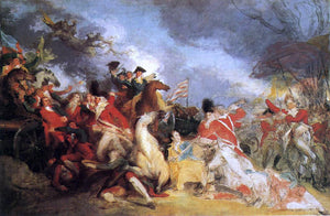  John Trumbull The Death of General Mercer at the Battle of Princeton (unfinished version) - Canvas Art Print
