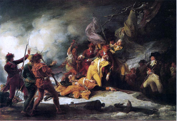  John Trumbull The Death of General Montgomery in the Attack on Quebec, December 31, 1775 - Canvas Art Print