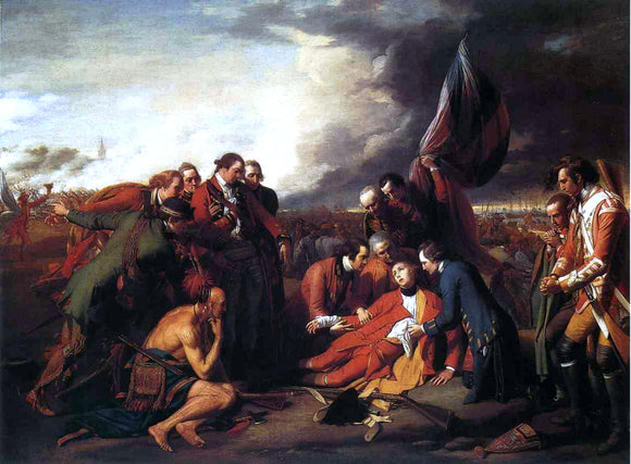  Benjamin West The Death of General Wolfe - Canvas Art Print
