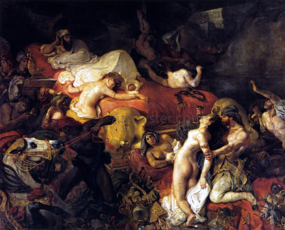  Eugene Delacroix The Death of Sardanapalus - Canvas Art Print