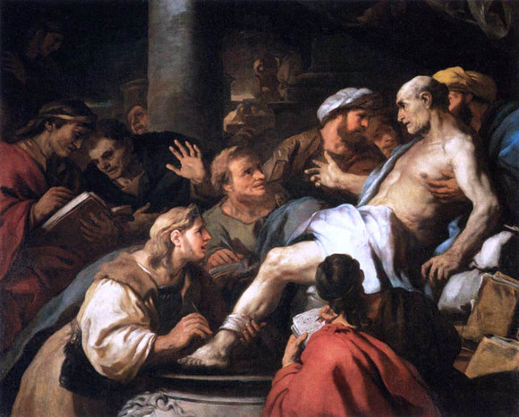  Luca Giordano The Death of Seneca - Canvas Art Print