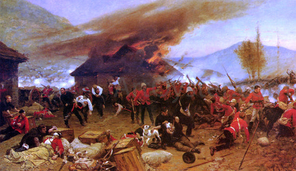  Alphonse De Neuville The Defence Of Rorke's Drift - Canvas Art Print