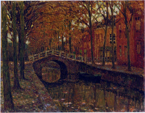  Henri Le Sidaner The Delft Canal - Canvas Art Print