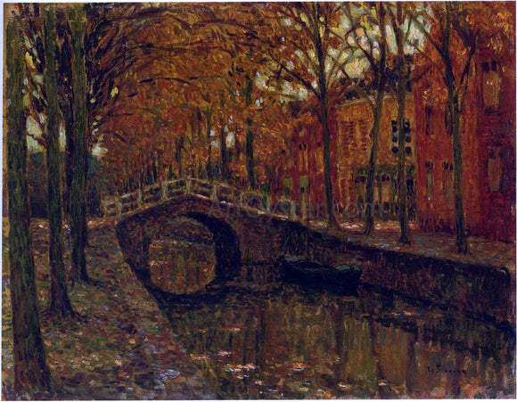  Henri Le Sidaner The Delft Canal - Canvas Art Print