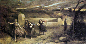  Jean-Baptiste-Camille Corot The Destruction of Sodom - Canvas Art Print