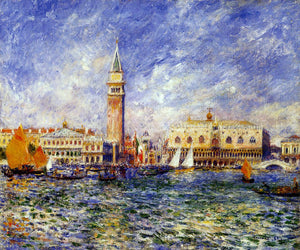  Pierre Auguste Renoir The Doges' Palace, Venice - Canvas Art Print