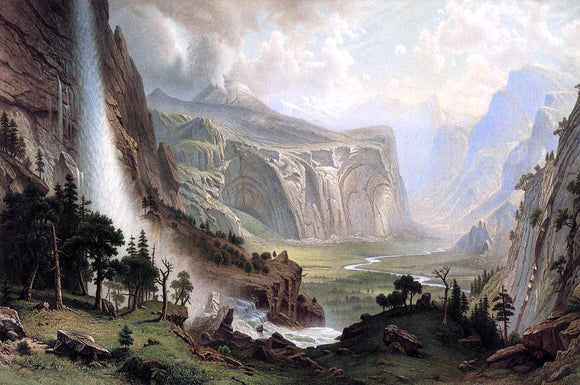  Albert Bierstadt The Domes of the Yosemite - Canvas Art Print