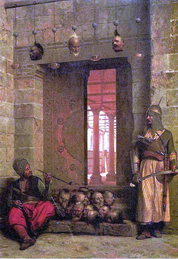  Jean-Leon Gerome The Door of the El-Hassanein Mosque in Cairo - Canvas Art Print