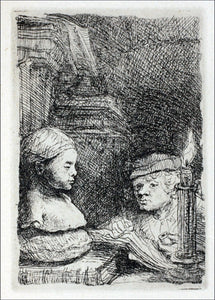 Rembrandt Van Rijn The Draughtsman - Canvas Art Print
