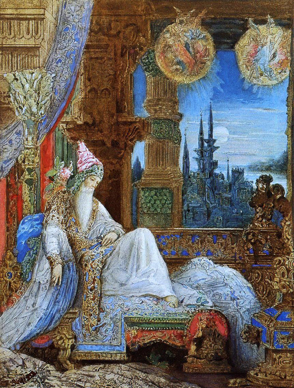  Gustave Moreau The Dream Haunting the Mogul - Canvas Art Print