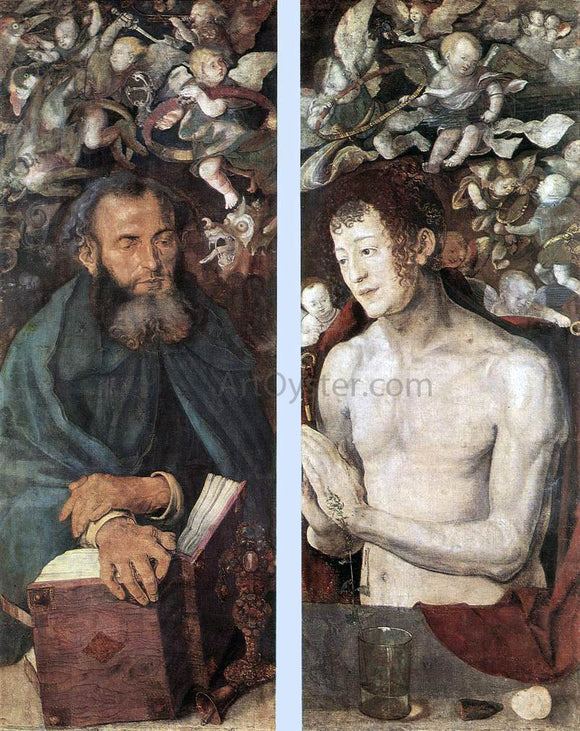  Albrecht Durer The Dresden Altarpiece (side wings) - Canvas Art Print