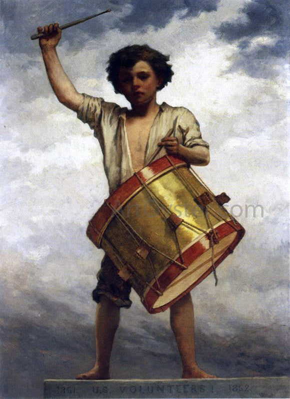  William Morris Hunt A Drummer Boy - Canvas Art Print