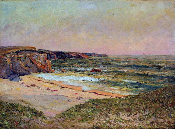  Maxime Maufra The Dunes of Port Blanc near Ile de Quiberon - Canvas Art Print