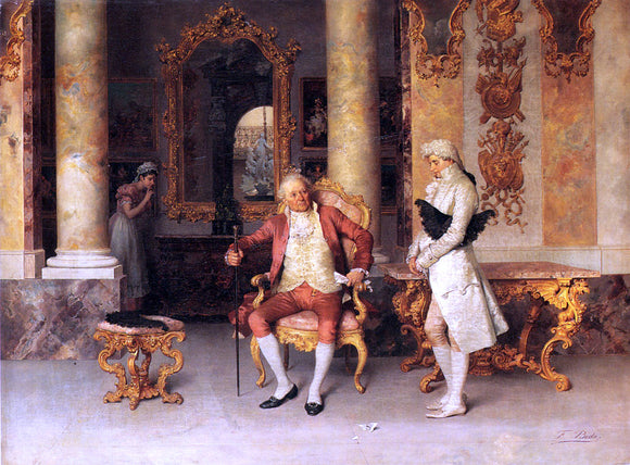  Francesco Beda The Eavesdropper - Canvas Art Print