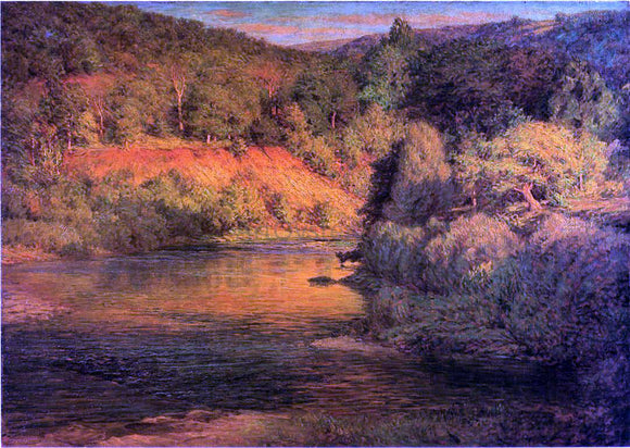  John Ottis Adams The Ebb of Day (also known as The Bank) - Canvas Art Print