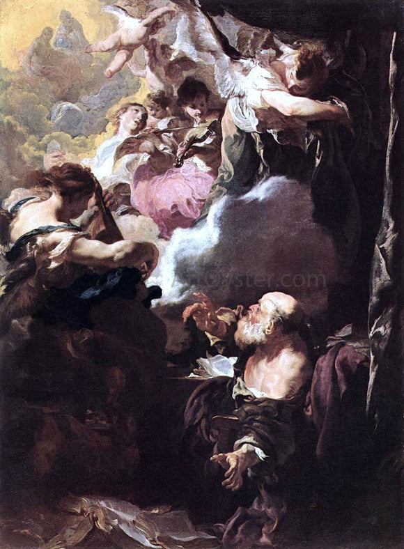  Johann Liss The Ecstasy of St Paul - Canvas Art Print