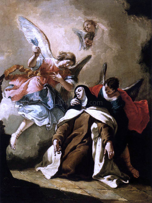  Francesco Fontebasso The Ecstasy of St Therese - Canvas Art Print