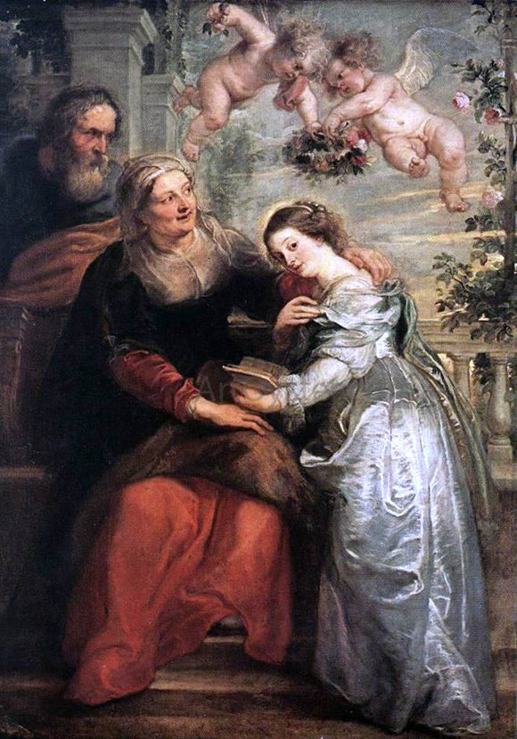  Peter Paul Rubens The Education of the Virgin - Canvas Art Print
