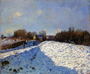  Alfred Sisley The Effect of Snow at Argenteuil - Canvas Art Print