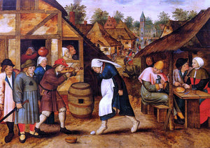  The Younger Pieter Bruegel The Egg Dance - Canvas Art Print