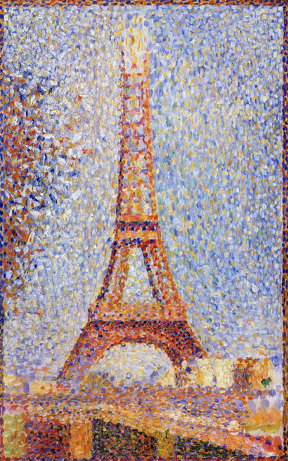  Georges Seurat The Eiffel Tower - Canvas Art Print