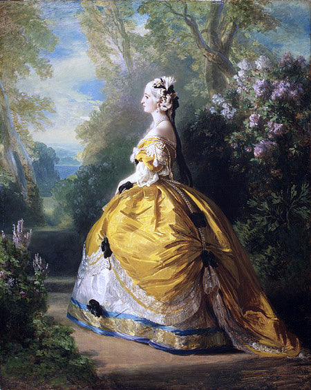  Franz Xavier Winterhalter The Empress Eugenie - Canvas Art Print