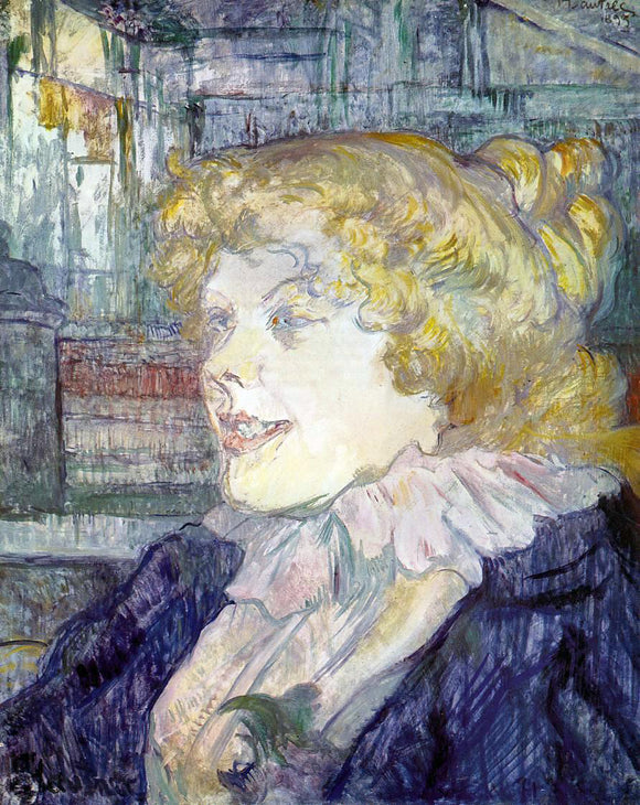  Henri De Toulouse-Lautrec The English Girl from the 'Star', Le Havre - Canvas Art Print
