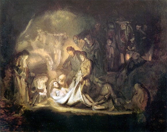  Rembrandt Van Rijn The Entombment - Canvas Art Print