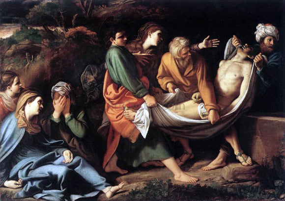  Sisto Badalocchio The Entombment of Christ - Canvas Art Print